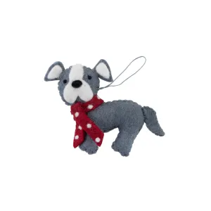 Staffy dog Christmas Decoration