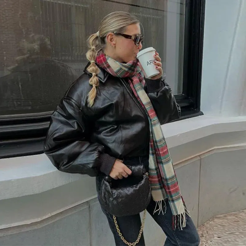 TAVIMART  -  Christmas Red Plaid Scarf Fall Winter Warm Women's Scarfs Vintage Classic Tassels Cashmere Imitation Long Shawl Lady Accessories