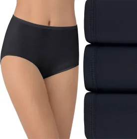 Vanity Fair Women's Illumination Brief Panties, Silky Stretch & Satin Trim