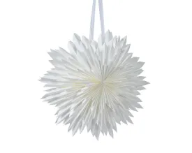 White Hanging LED Snowflake - 60cm