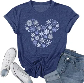 Women Magic Kingdom Castle Shirt Castle Fairy Graphic Tee Women Casual Vacation Holiday Short Sleeve Tee Top