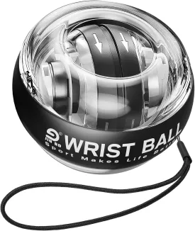 Wrist Trainer Ball Auto-Start Gyroscopic Forearm Exerciser Gyro Ball for Strengthen Arms, Fingers, Bones and Muscles